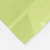 Couverture Polaire Triangles géométriques rétro Chartreuse (Coin)