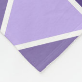 Couverture Polaire Triangles géométriques violets modernes (Coin)
