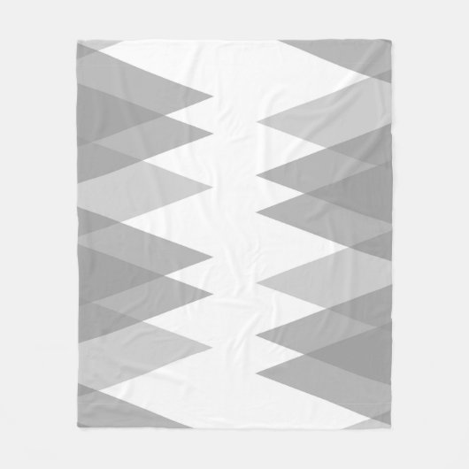 Couverture Polaire Triangles gris (Devant)