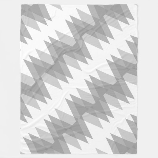 Couverture Polaire Triangles gris (Devant)