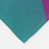 Couverture Polaire triangles gris magenta turquoise (Coin)