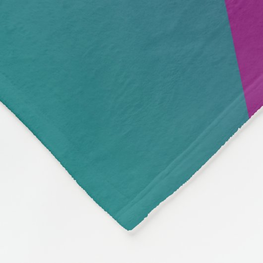 Couverture Polaire triangles gris magenta turquoise (Coin)