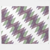 Couverture Polaire Triangles mauve et vert (Devant (Horizontal))