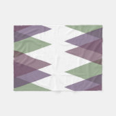 Couverture Polaire Triangles mauve et vert (Devant (Horizontal))