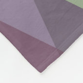 Couverture Polaire Triangles mauve et vert (Coin)