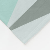 Couverture Polaire Triangles modernes du milieu du siècle Turquoise (Coin)