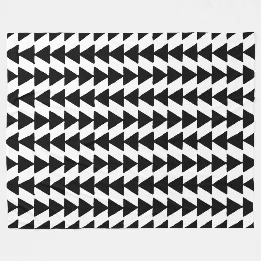 Couverture Polaire Triangles noir et blanc (Devant (Horizontal))