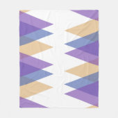 Couverture Polaire Triangles pourpre, bleu et jaune (Devant)
