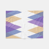 Couverture Polaire Triangles pourpre, bleu et jaune (Devant (Horizontal))