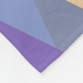 Couverture Polaire Triangles pourpre, bleu et jaune (Coin)