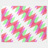 Couverture Polaire Triangles rouge et vert (Devant (Horizontal))