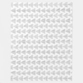 Couverture Polaire Triangles Tartan Gris (Devant)