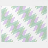 Couverture Polaire Triangles vert et lilas (Devant (Horizontal))