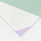 Couverture Polaire Triangles vert et lilas (Coin)