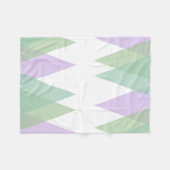 Couverture Polaire Triangles vert et lilas (Devant (Horizontal))