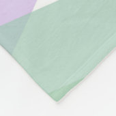 Couverture Polaire Triangles vert et lilas (Coin)