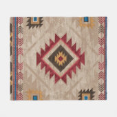 Couverture Polaire Tribal amérindien du sud-ouest (Devant (Horizontal))