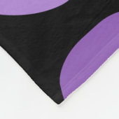 Couverture Polaire Tribal Art Rock Pattern Black Purple (Coin)