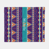 Couverture Polaire Tribal Aztec Bohemian (Devant (Horizontal))