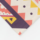 Couverture Polaire Tribal Aztec rayé, motif géométrique. (Coin)