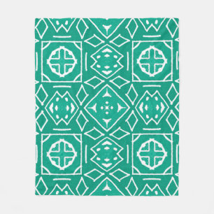 Couverture Polaire Tribal d'Afrique Motif Ikat
