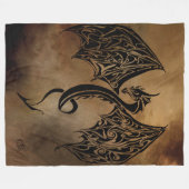Couverture Polaire Tribal de Stone Dragon (Devant (Horizontal))