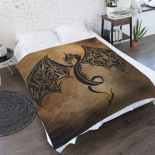 Couverture Polaire Tribal de Stone Dragon