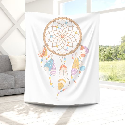 Couverture Polaire Tribal Dreamcatcher Boho