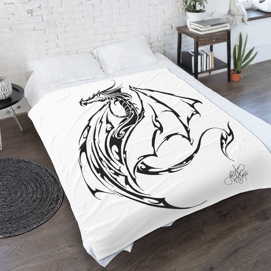 Couverture Polaire Tribal du dragon