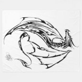 Couverture Polaire Tribal du dragon (Devant (Horizontal))