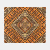 Couverture Polaire Tribal ethnique textile motif style africain (Devant (Horizontal))