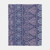 Couverture Polaire Tribal Mexicain, ethnique sans couture motif. (Devant)