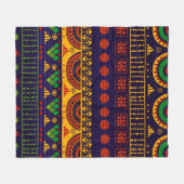 Couverture Polaire Tribal seamless pattern. (Devant (Horizontal))