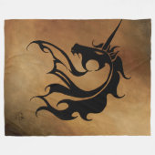 Couverture Polaire Tribal Stone Unicorn (Devant (Horizontal))