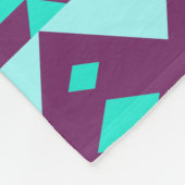 Couverture Polaire Tribal Turquoise de Bohême Aztec (Coin)