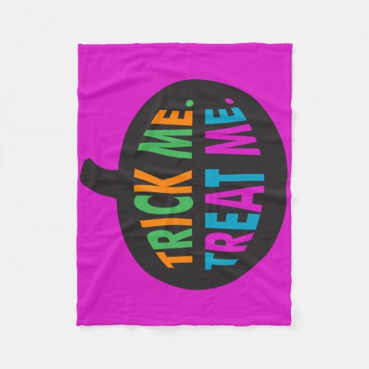 Couverture Polaire Trick Me Traite, Halloween Multi-Couleur (Devant)