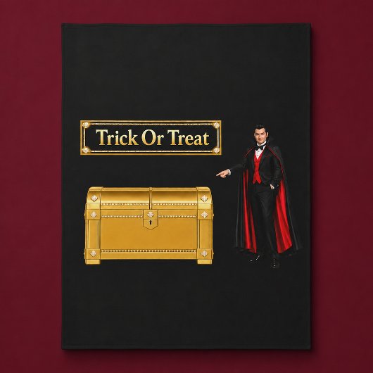 Couverture Polaire Trick Or Treat Vampire Halloween