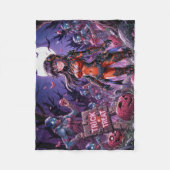 Couverture Polaire Trick ou traiter Halloween Zombies distribuer le c (Devant)