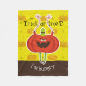 Couverture Polaire Trick ou traiter j'ai faim (Devant)