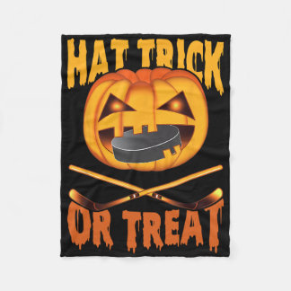 Couverture Polaire Trick ou Treat Hat Trick Hockey Halloween