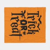 Couverture Polaire Trick ou Treat with Bats and Spider Halloween (Devant (Horizontal))