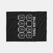 Couverture Polaire Tricks - Fun Bulldog Training Favoris (Devant (Horizontal))