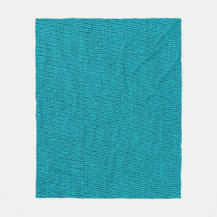 Couverture Polaire Tricot bleu Laine Texture Closeup