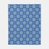 Couverture Polaire Tricot Chute de Neige (Devant)