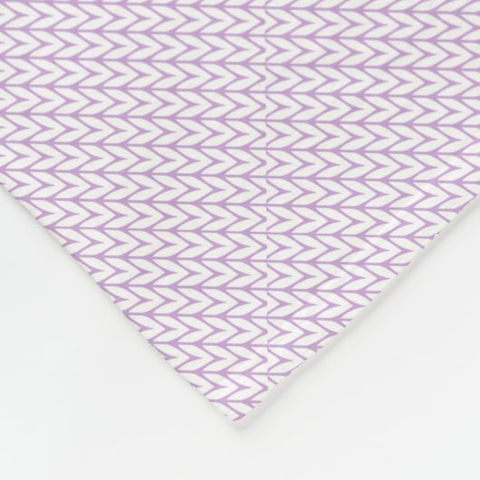 Couverture Polaire Tricot de sensibilisation au ruban rose cristal (Coin)