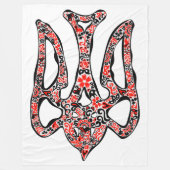 Couverture Polaire Trident de l'emblème national ukrainien tryzub sty (Devant)