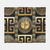 Couverture Polaire Trinacrie sicilienne géométrique (Devant (Horizontal))