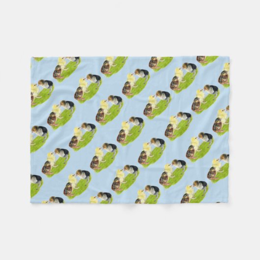 Couverture Polaire Trio de poussins (Devant (Horizontal))