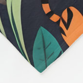 Couverture Polaire Trio de tigres tropicaux (Coin)