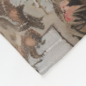 Couverture Polaire Trio Poméranien de chiot Vintage (Coin)